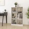 Image de Bibliothèque Blanc 70x33x110 cm Bois de pin massif