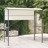 Image de vidaXL Belvédère avec Toit Tonnelle de Jardin Chapiteau de Terrasse Pavillon de Patio Tente de Réception Extérieur 220x110x200 cm Crème 318532