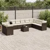 Image de Salon de jardin VIDAXL resine tressee gris 11 pieces x 57 x 69 11 personnes