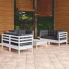 Image de Salon de jardin modulable Vidaxl resine tressee gris 12 pieces x 57 x 69 12 personnes
