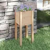 Image de Jardinière d extérieur 31x31x70 cm bois de pin massif
