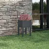 Image de Jardinière d extérieur Gris 40x40x70 cm Bois de pin massif