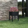Image de vidaXL Jardinière Noir 50x50x70 cm Bois de pin massif