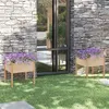 Image de vidaXL Jardinières d'extérieur 2 pcs 70x70x70 cm bois de pin massif 810810