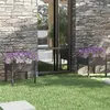 Image de Jardinières 2 pcs Gris 70x70x70 cm Bois de pin massif