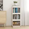 Image de vidaXL Bibliothèque/Séparateur de pièce blanc 40x35x103 cm pin massif810845