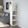 Image de vidaXL Bibliothèque/Séparateur de pièce Blanc 40x35x135 cm Pin massif810850