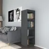 Image de vidaXL Bibliothèque/Séparateur de pièce gris 40x35x135 cm pin massif810851