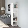 Image de vidaXL Boekenkast/kamerscherm 40x35x167 cm massief grenenhout wit810855