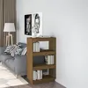 Image de vidaXL Bibliothèque/Séparateur de pièce Marron miel 60x35x103 cm Pin810867