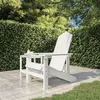 Image de Chaise vidaxl H. 92 cm non pliable en bois massif exterieur blanc