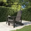 Image de Chaise vidaxl en bois massif empilable non pliable exterieur H. 92 cm gris