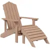 Image de Chaise vidaxl exterieur non pliable en bois massif H. 36 cm marron