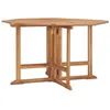 Image de vidaXL Table à dîner de jardin pliable 110x110x75 cm Teck massif