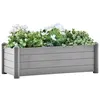 Image de vidaXL Lit surélevé de jardin PP Gris pierre 100x43x35 cm