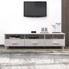 Image de vidaXL Meuble TV HAMAR Blanc 158x40x40 cm Bois massif de pin340473