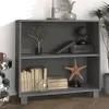 Image de Buffet HAMAR Gris foncé 85x35x80 cm Bois massif de pin