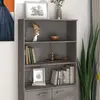 Image de vidaXL Dessus de buffet HAMAR Gris clair 85x35x100 cm Bois de pin340511