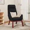 Image de Chaise de relaxation Noir Tissu