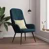 Image de vidaXL Fauteuil relax velours blauw