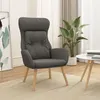 Image de vidaXL Fauteuil relax tissu gris foncé