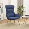 Image de vidaXL Relaxstoel stof blauw341294