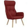 Image de Chaise vidaxl H. 94 cm non pliable en bois massif interieur rouge
