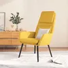 Image de vidaXL Fauteuil relax tissu jaune moutarde