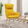 Image de vidaXL Fauteuil relax velours jaune moutarde