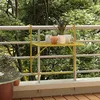 Image de Table de balcon Doré 60x40 cm Acier
