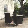 Image de vidaXL Salon d'Extérieur 5 pcs avec Coussins Ensemble de Salle à Manger de Jardin Mobilier à Dîner de Patio Terrasse Résine 3094867