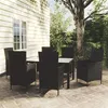 Image de vidaXL Salon d'Extérieur 7 pcs avec Coussins Ensemble de Salle à Manger de Jardin Mobilier à Dîner de Patio Terrasse Résine 3094868