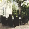 Image de vidaXL Salon d'Extérieur 9 pcs avec Coussins Ensemble de Salle à Manger de Jardin Mobilier à Dîner de Patio Terrasse Résine 3094870
