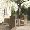 Image de vidaXL 5-delige Tuinset met kussens poly rattan beige3094902