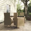 Image de vidaXL 5-delige Tuinset met kussens poly rattan beige3094903