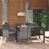 Image de vidaXL Mobilier à Dîner de Jardin et Coussins 5 pcs Ensemble de Salle à Manger de Patio Table et Chaises d'Extérieur Balcon 3095023