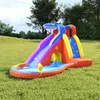 Image de Happy Hop Toboggan à Eau Gonflable avec Piscine Jouet pour Enfant Jouet Aquatique Park de Jeu Terrasse Jardin Plage Extérieur 450x320x240 cm PVC