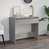 Image de Table console gris béton 89x41x76,5 cm bois d ingénierie