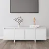 Image de Meuble TV Blanc 120x30x40,5 cm Bois d ingénierie