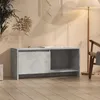Image de Meuble TV gris béton 90x35x40 cm bois d ingénierie