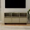Image de vidaXL Meuble TV, Armoire de Télévision avec 3 Tiroirs et 3 Compartiments, Meuble Télé avec Rangement Salle de Séjour, Chêne Sonoma Bois d'Ingénierie