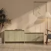 Image de vidaXL Meuble TV, Armoire de Télévision avec 4 Portes, Meuble Télé avec Rangement Salon Salle de Séjour, Chêne Sonoma Bois d'Ingénierie