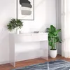 Image de Table console blanc 100x35x76,5 cm bois d ingénierie