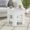 Image de Table basse Blanc 40x40x42 cm Bois d ingénierie