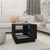 Image de vidaXL Table basse noir 55x55x43 cm bois d'ingénierie810290