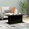 Image de Table basse noir 102x55,5x40 cm bois d ingénierie