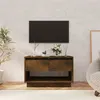 Image de vidaXL Meuble TV chêne fumé 70x41x44 cm bois d'ingénierie812975