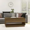 Image de vidaXL Table basse Chêne marron 102,5x55x44 cm Bois d'ingénierie812980