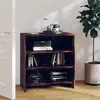 Image de vidaXL Buffet, Armoire avec 3 Étagères, Meuble de Rangement, Organisateur de Salle de Séjour Salon Intérieur, Chêne Fumé Bois d'Ingénierie