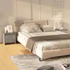 Image de vidaXL Tables de Chevet 2 pcs, Armoires de Nuit avec Porte, Armoires de Lit, Meubles de Rangement Chambre, Sonoma Gris Bois d'Ingénierie